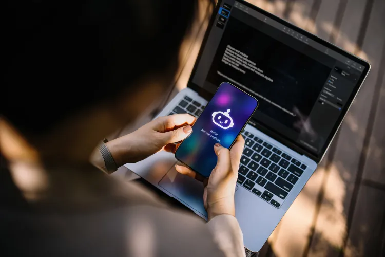 young person forming emotional attachment to AI